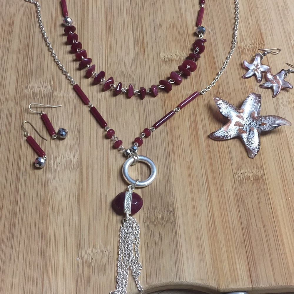 HOT PINK jewelry set